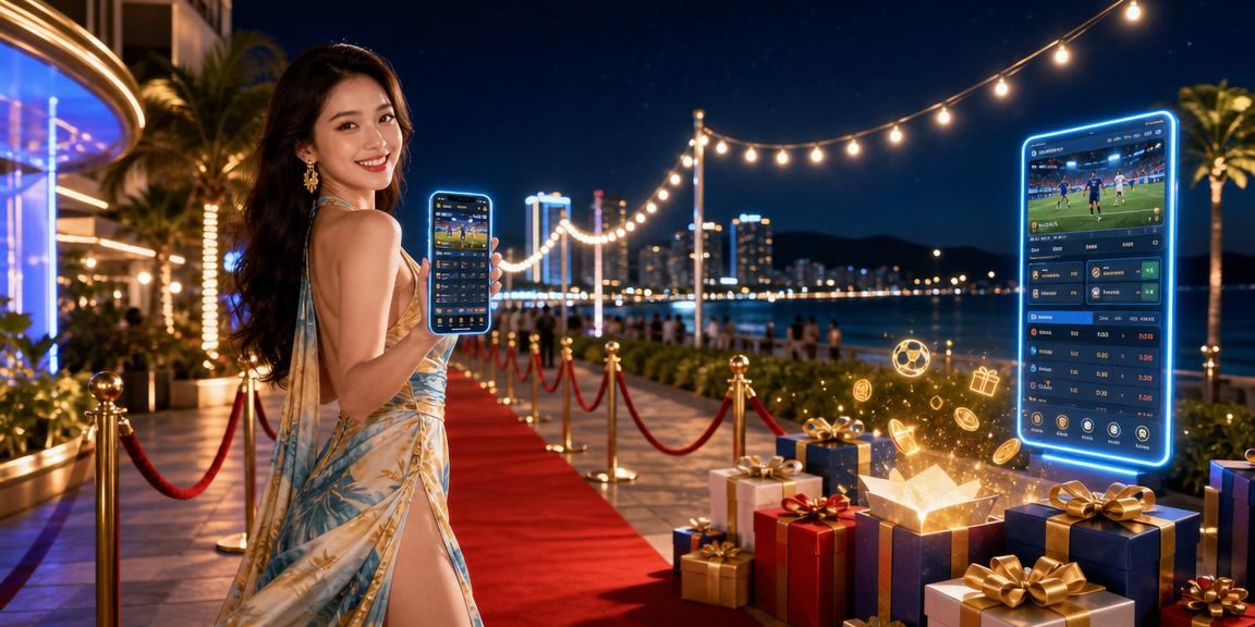 Người dùng đặt cược trực tuyến trên điện thoại tại bãi biển Nha Trang